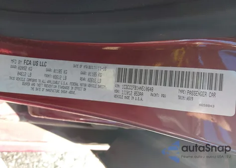 2017 Chrysler 200 Touring from USA, damaged, VIN 1C3CCCFB1HN510648